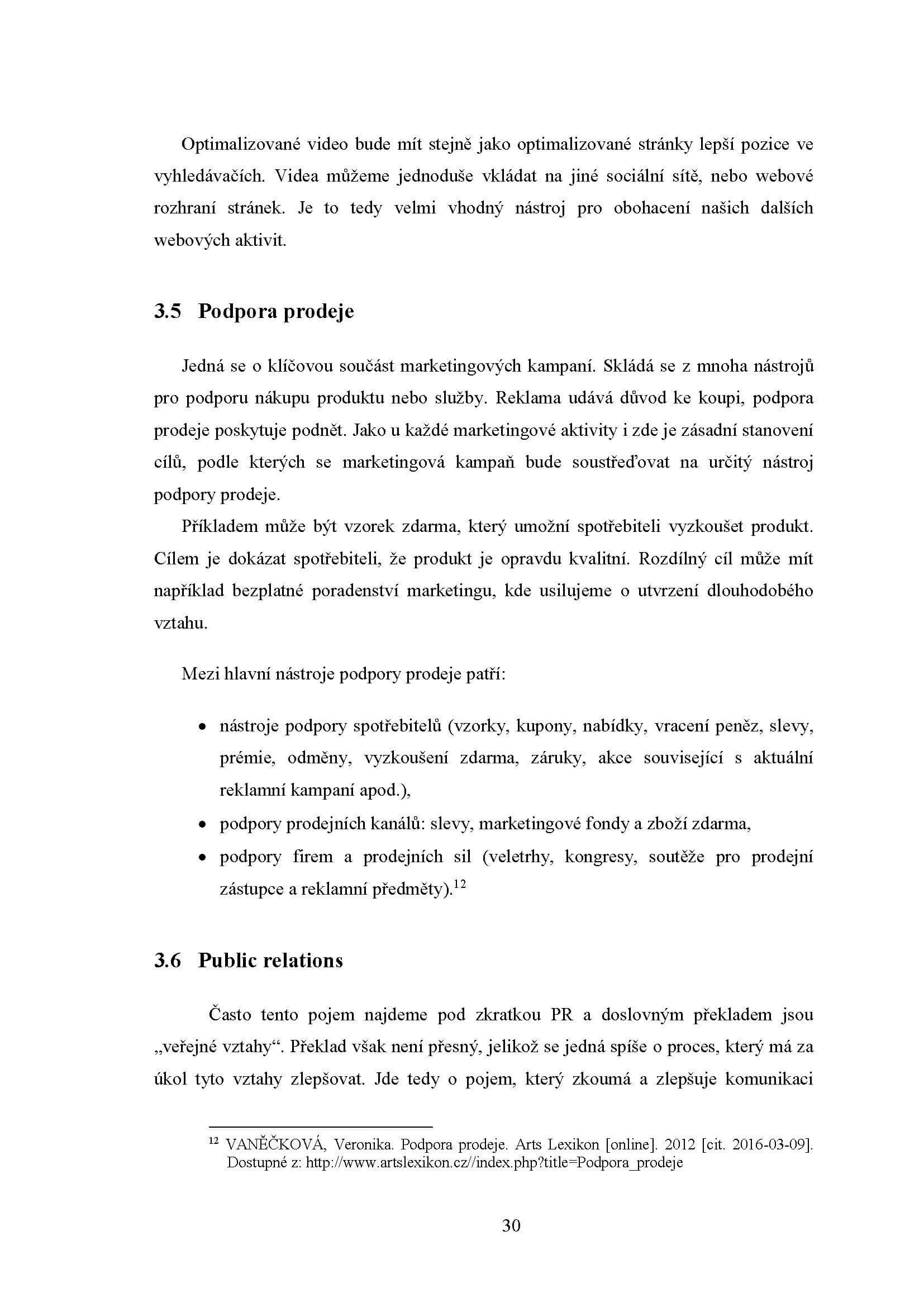 Naformátovaný text diplomové práce dle směrnice